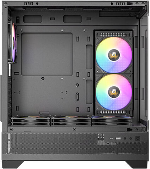 Antec CX700 ARGB Gaming Midi Tower Κουτί Υπολογιστή με Πλαϊνό Παράθυρο Μαύρο