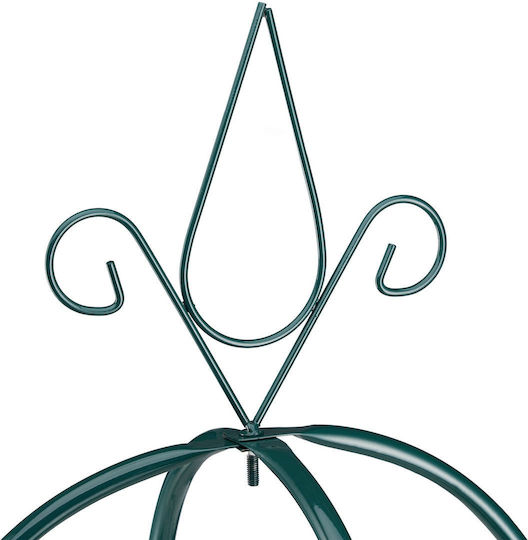 Garden Flower Support Obelisk 200 X 40 Cm Dark Green Relaxdays