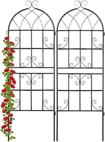 Set 2 Decorative Garden Panels Climbing Plants 150 X 50 X 1.5 Cm