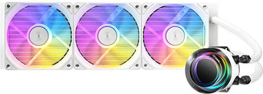 Antec Vortex Lum 360 Water Cooling System AIO CPU with 3 Fans 120mm and ARGB Lighting White