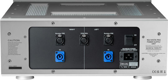 Musical Fidelity Nu-Vista PAS Power Amplifier Hi-Fi Amplifier Stereo 500W/4Ω 300W/8Ω Black