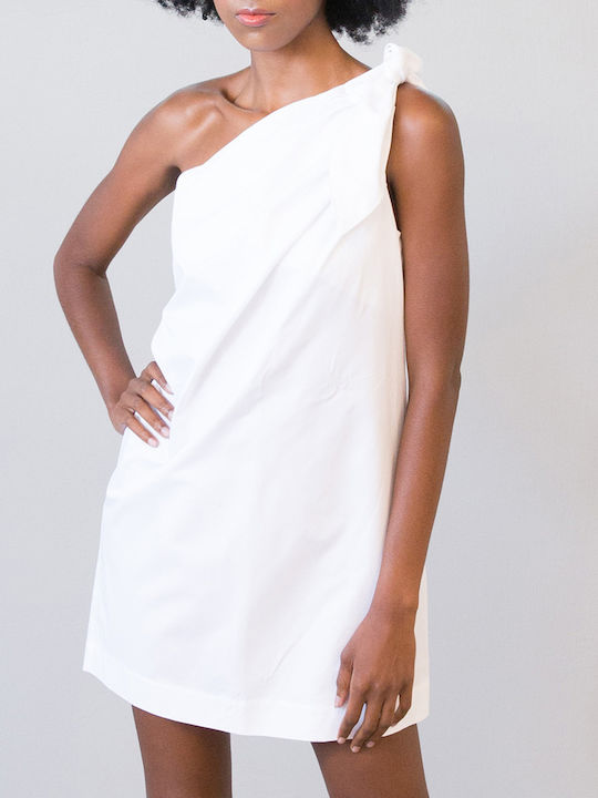 CNA14WA23POP Rochie De Vară Mini De Seară Albă