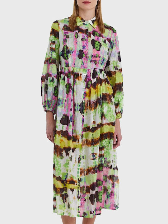 Summer Midi Shirt Dress