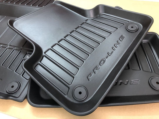 Frogum Set of Front and Rear Mats 4pcs Tray Type for Nissan Juke 2019 Black