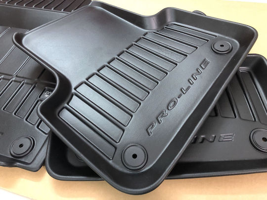 Frogum Set of Front and Rear Mats 4pcs Tray Type for Audi Q2 Black