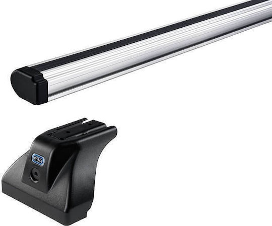 Cruz Cruz Autodachträger Aluminium 175cm Universell mit Dachträgerfüßen Silber