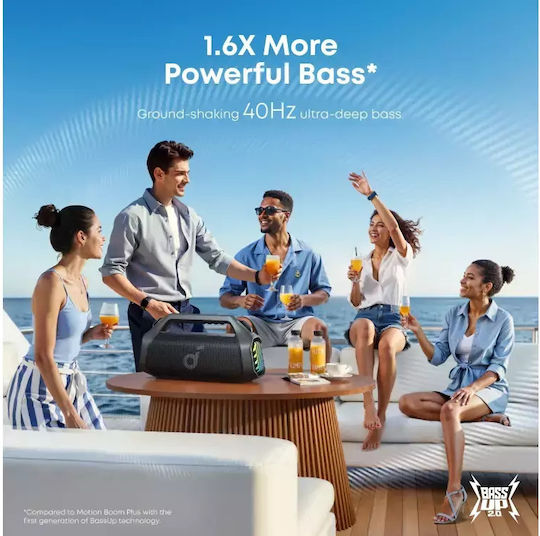 Soundcore by Anker Boom 2 Pro Waterproof Bluetooth Speaker 140W with Battery Life up to 20 hours Black