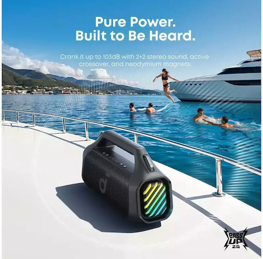 Soundcore by Anker Boom 2 Pro Waterproof Bluetooth Speaker 140W with Battery Life up to 20 hours Black