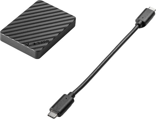 Verbatim Store 'n' Go Mini Stripe USB-C Външен SSD 512GB 2.5" Черен