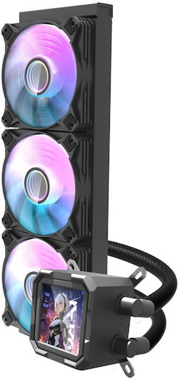 Darkflash DV360S Water Cooling AIO CPU with 3 120mm Fans and ARGB Lighting