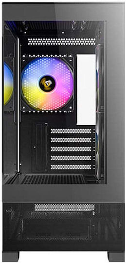 Antec CX500M ARGB Gaming Mini Tower Κουτί Υπολογιστή με Πλαϊνό Παράθυρο Μαύρο