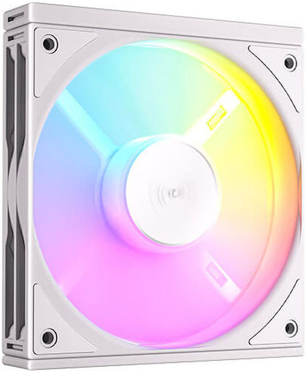 Antec C120 Gehäuselüfter (1500rpm / 65,08cfm) mit ARGB Beleuchtung und Verbindung 3-polig / 4-Pin PWM 3 Stück Weiß