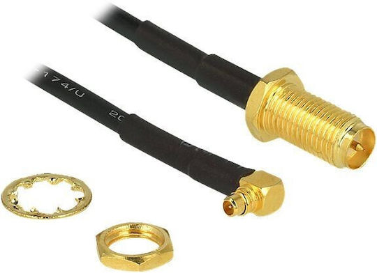DeLock Antenna Καλώδιο RP-SMA Male - RP-SMA Male 0.3m (88936) 1τμχ