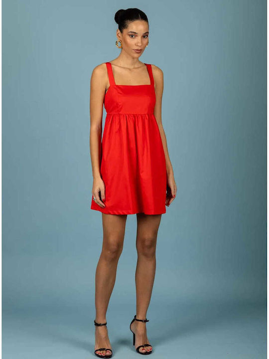 Καλοκαιρινό Mini Φόρεμα Coral