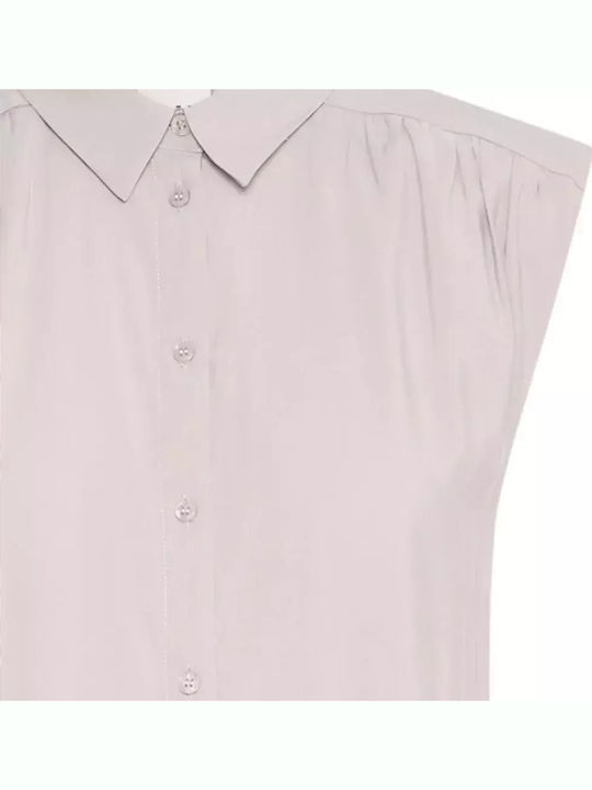 Summer Midi Shirt Dress Grey