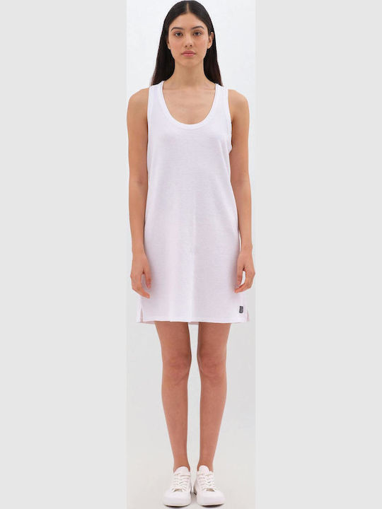 Καλοκαιρινό Mini Φόρεμα Πλεκτό White