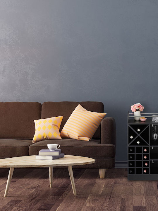Suport pentru sticle de vin Relaxdays, 22 sticle, 3 suporturi, 18 pahare, raft negru, 96 x 63 x 35 cm