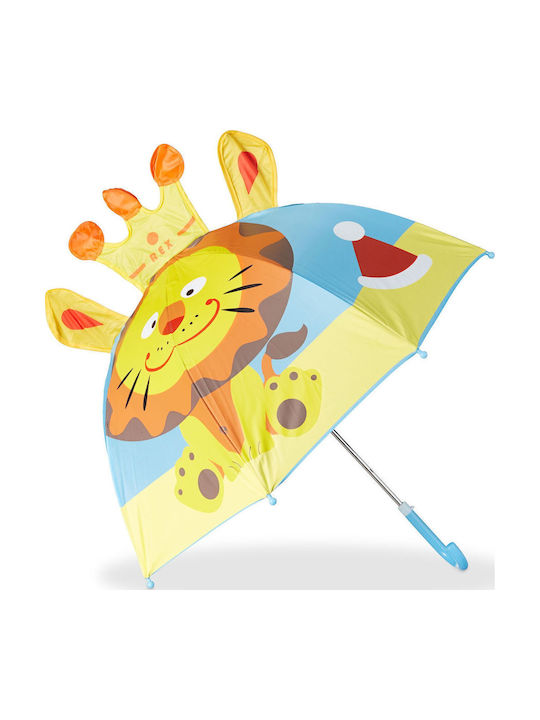 Relaxdays Kinderregenschirm Gebogener Handgriff Mehrfarbig 68cm Relaxdays Kinderregenschirm Gebogener Handgriff Mehrfarbig 68cm
