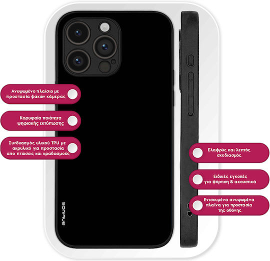 Sonique Colorbloc Series Case for Motorola Edge 50 Fusion 5G Black