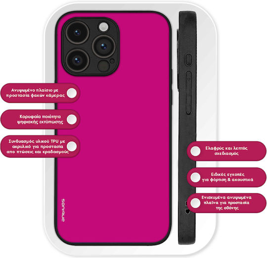 Sonique Colorbloc Series Case for Motorola Moto G84 5G Magenta