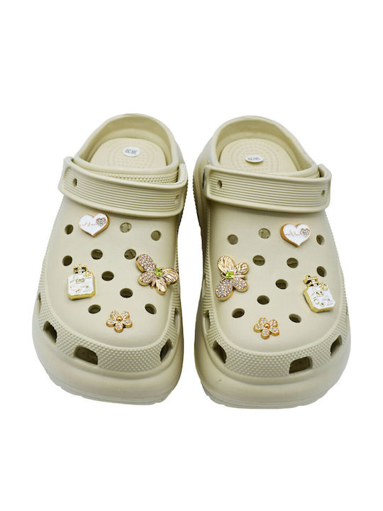 Adam's Shoes Women's Clogs Beige