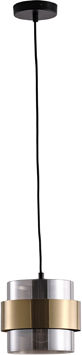 Eurolamp Κρεμαστό Φωτιστικό Μαύρο με Ντουί E27 18x120.5εκ.
