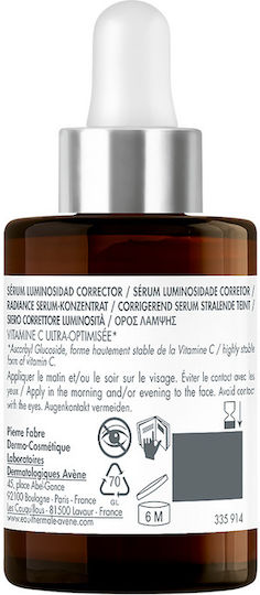 Eau Thermale Avène Anti-Aging Serum Gesicht mit Bakuchiol & Vitamin C für Strahlkraft & Flecken 30ml