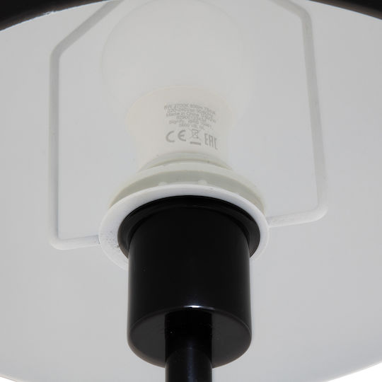 Lampadare De Podea Înălțime 140cm Cu Bază De Bec E27 Negru