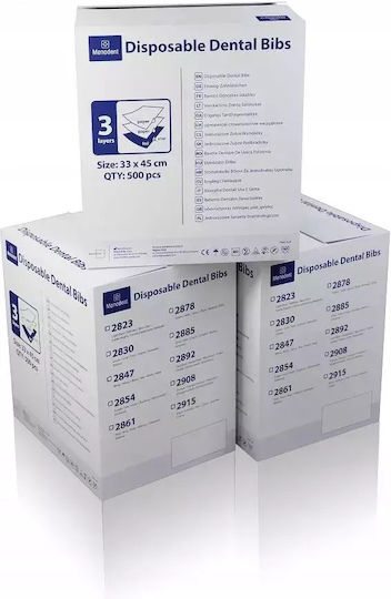 Menodent Dental Towels Three-Ply 33x45cm 500pcs White 2847