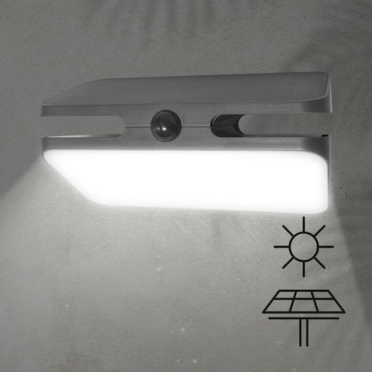 Eurolamp Wall Mounted Solar Light 7W 700lm Natural White 4000K with Motion Sensor IP54
