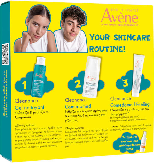 Eau Thermale Avène Cleanance Comedomed Hautpflegeset für Gesichtsreinigung & Akne 2Stück