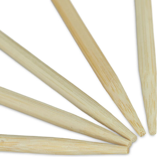 Set 1000 Bamboo Sticks Cake Pastries 15 Cm Natural Color