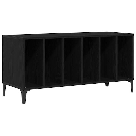 vidaXL Shelves Hi-Fi Furniture Black 38x100x48cm