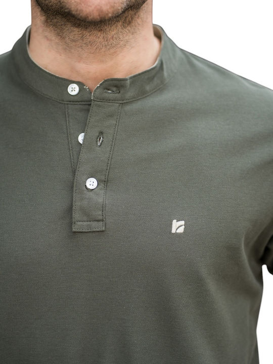 Short Sleeve Khaki Blouse