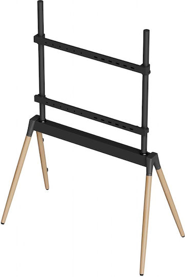 Gembird TVS-86F-01-BK Βάση Τηλεόρασης Δαπέδου έως 86" Μαύρο