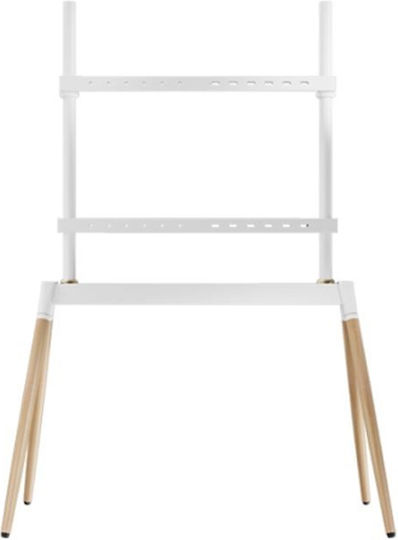 Gembird TVS-86F-01-W Βάση Τηλεόρασης Δαπέδου έως 86" Λευκό