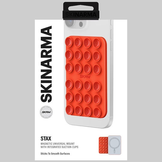 Skinarma Universal Suction Cup Stax Magsafe Phone Orange Sk-msmt-stax-org