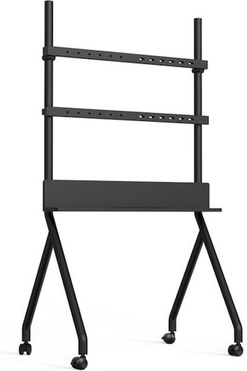 Gembird TVS-86F-02 Стойка за телевизор Подов до 86" Черен