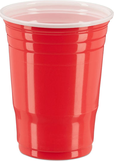 Relaxdays Einwegbecher Kunststoff Rot 480ml