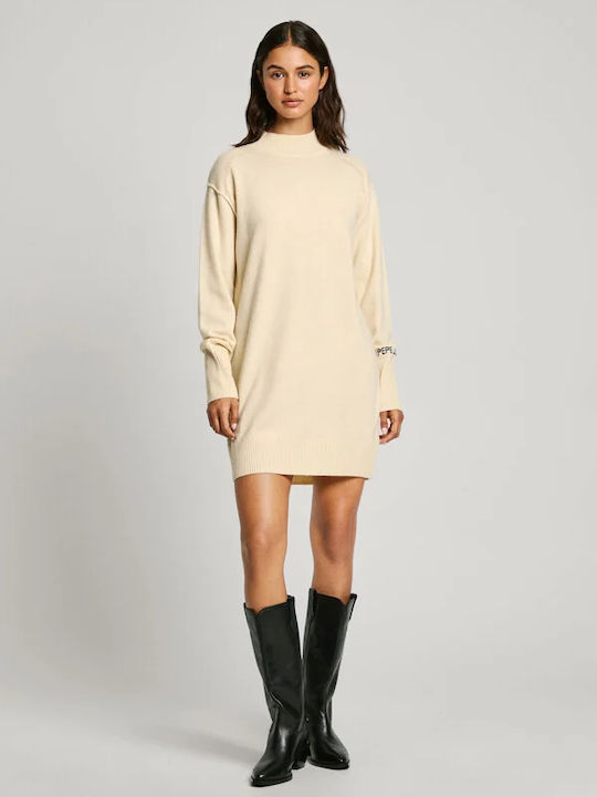 Dress Mini Φόρεμα Εκρού