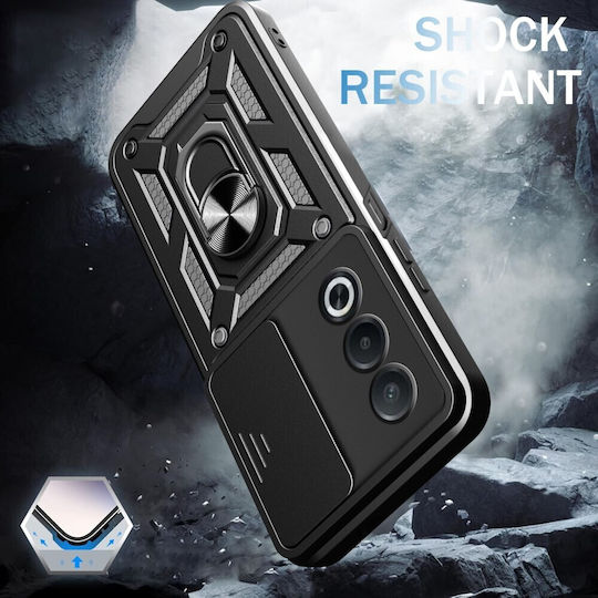 Sliding Camera Back Cover Plastic Red (Oppo A80 5G)