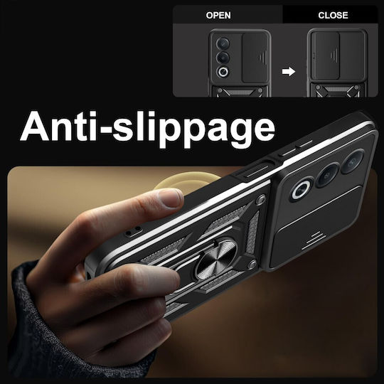 Sliding Camera Back Cover Plastic Red (Oppo A80 5G)