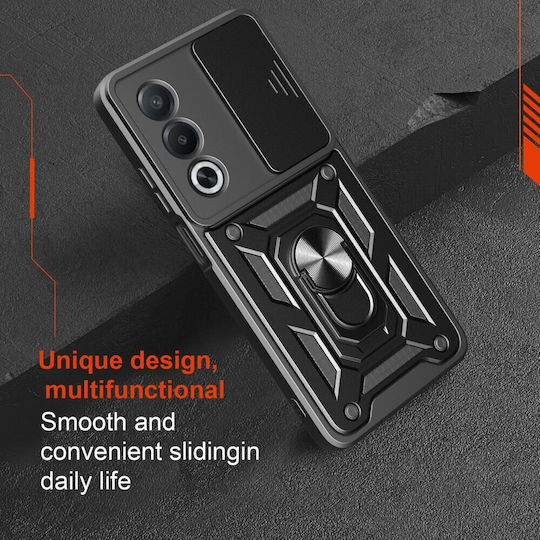 Sliding Camera Back Cover Plastic Red (Oppo A80 5G)