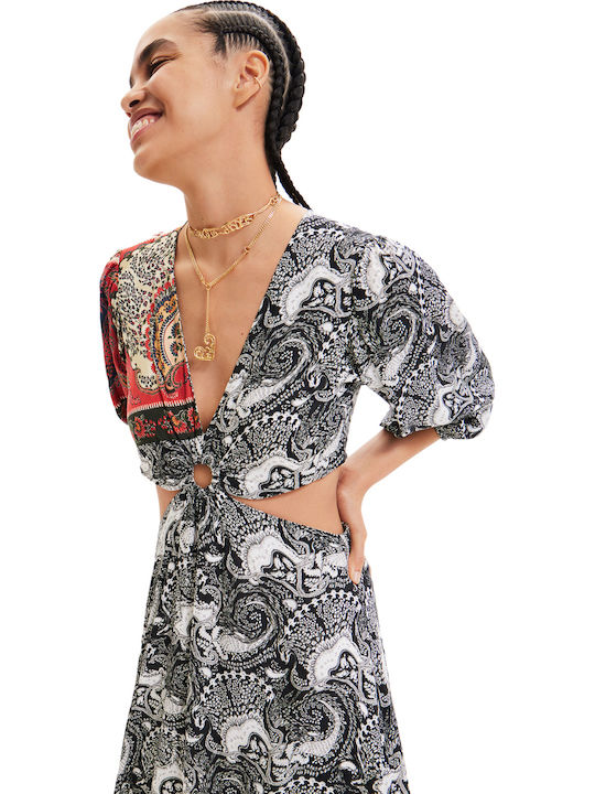 Sirsal Summer Midi Dress Black