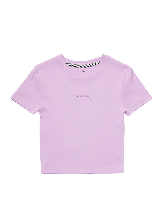 Stone Women's Crop T-shirt Iris Purple