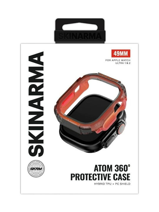 Skinarma Plastic Case in Orange color for Apple Watch 49mm