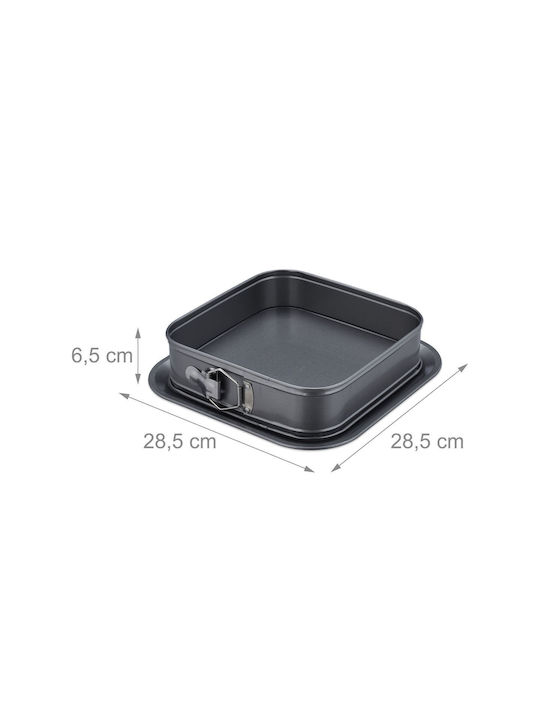 Relaxdays Backform Torte Rostfreier Stahl 6.5x28.5cm 1cm
