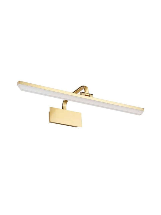 Lamp Wall with Integrated LED Gold