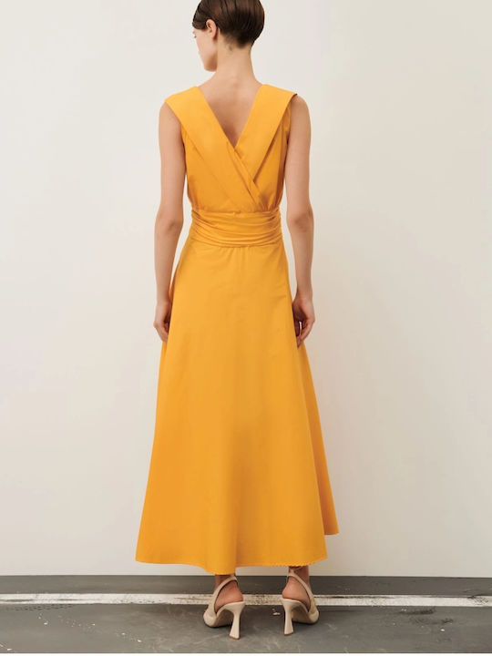 Summer Maxi Dress for Wedding and Christening Orange