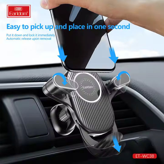 Earldom Car Mobile Mount 4-6 Inches with Adjustable Hooks Black